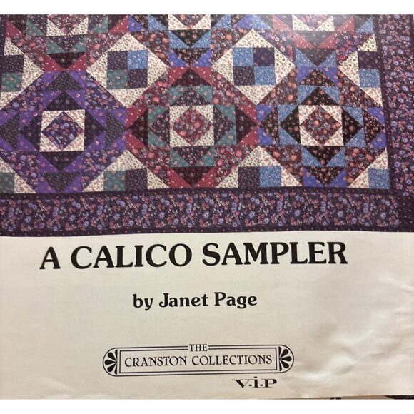A Calico Sampler Quilt Pattern By Janet Page For The Cranston Collections V.I.P - Picture 4 of 4